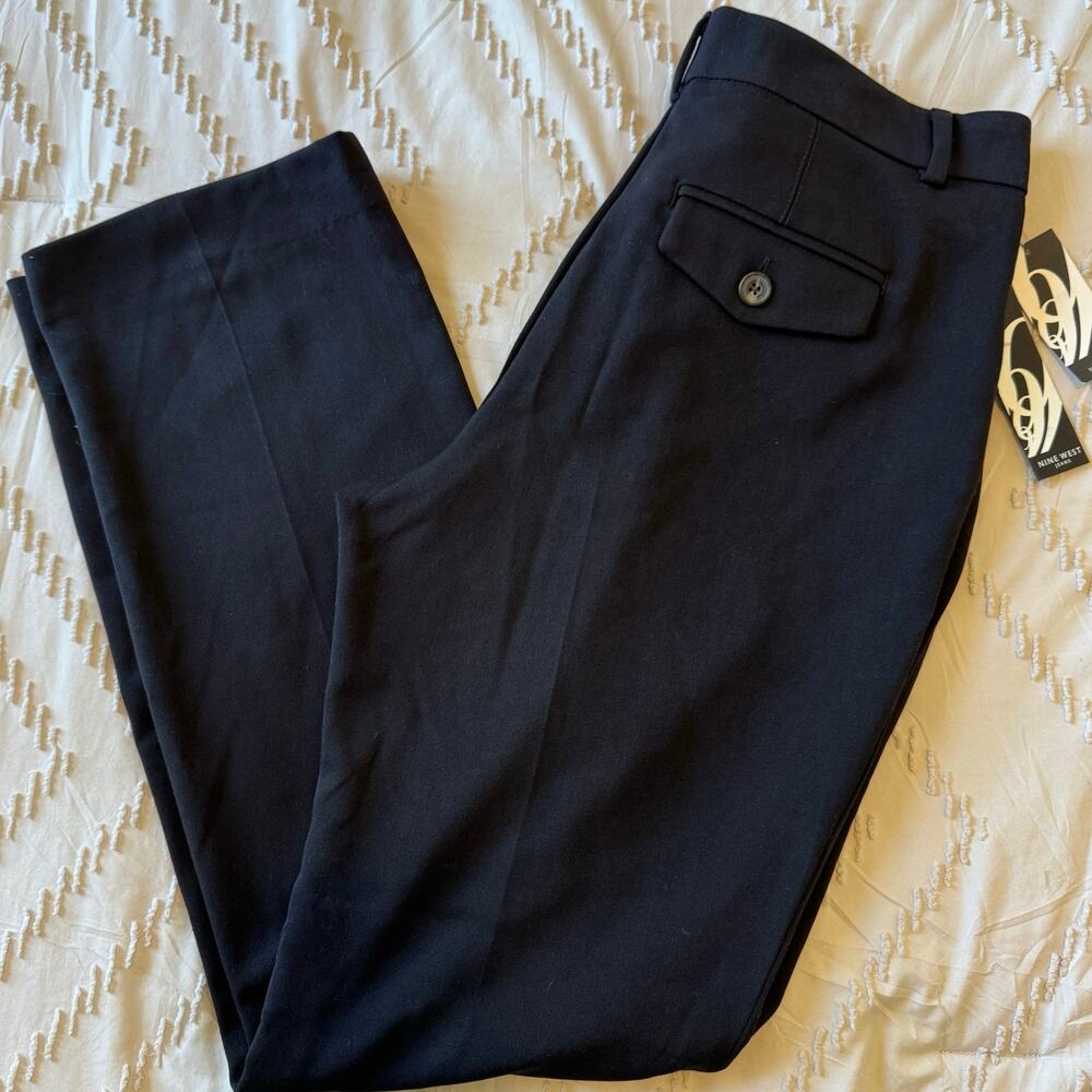 NEW Nine West woman’s dress pants size 10/30 black straight leg